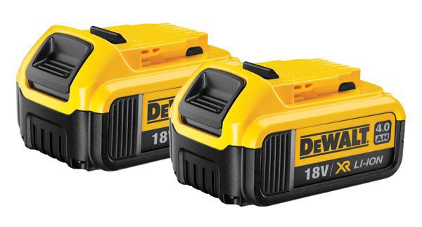 Dewalt DCB182 18V 2 x 4.0Ah XR-Lion Battery (PK2)