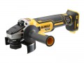 Dewalt DCG405N 18v XR Brushless 125mm Angle Grinder - Bare Unit £169.95 Dewalt Dcg405n 18v Xr Brushless 125mm Angle Grinder - Bare Unit
18v Brushless Motor
Electronic Brake Stops The Wheel Quickly When The Trigger Is Released
Electronic Clutch Reduces The Ki