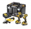 Dewalt DCK383P2T 18V Triple Kit With Combi Drill, Impact Driver & Grinder + 2 x 5.0Ah, Charger & Case £399.95 Dewalt Dck383p2t 18v Triple Kit With Combi Drill, Impact Driver & Grinder + 2 X 5.0ah, Charger & Case
Contents:
Dcd796 Compact Brushless combi Hammer Drill
Dcf887 brushless Im