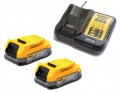 Dewalt DCB112E2-GB 18V XR Starter Kit- DCB112 + 2 x Compact Powerstack Batteries £179.95 Dewalt Dcb112e2-gb 18v Xr Starter Kit- Dcb112 + 2 X Compact Powerstack Batteries




	New Powerstack Battery Technology
	Low Impedence Construction Increases Power.
	Delivers More Power (v Dcb1