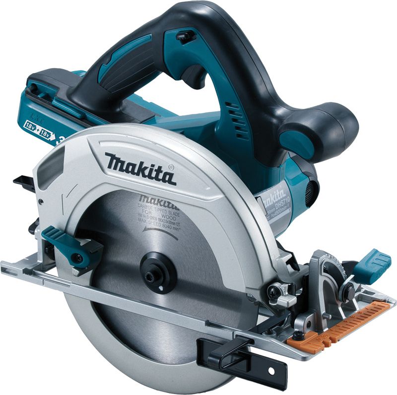 Makita DHS710ZJ 190mm Accepts 2 X 18v 36v Cordless Circular Saw Body Only