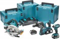 Makita DLX3049PTJ LXT 3PC Combo Kit DHR264, DHS710 Twin 18v = 36V, DTD152 & 4 x 5.0Ah & 3 x Cases £749.95 Models In Kit
196934-4 - Twin Port Charger
821551-8 - Makpac Connector Case (type 3)
Dhr264zj - Twin 18v Rotary Hammer Sds+ Lxt
Dhs710zj - Twin 18v Circular Saw 185mm Lxt
Dtd152z - Impac