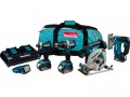Makita DLX5043PT 18V Brushless 5pc Kit With 3 x 5.0Ah Batteries, Twin Charger & Carry Bag £769.00 Makita Dlx5043pt 18v Brushless 5pc Kit With 3 X 5.0ah Batteries, Twin Charger & Carry Bag


	Dc18rd - twin Port Charger
	Dhp484z - 18v Combi Drill Bl Lxt
	Dhs680z -&n
