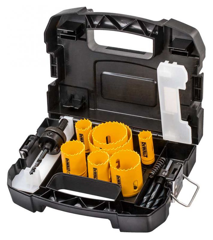 Dewalt DT83004 Electrician's 11pc Holesaw Set With Case, at D&M Tools