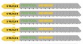 Festool 204259 Pack Of 5 Jigsaw Blades S75/2,5 R/5 £11.99 Festool 204259 pack Of 5 Jigsaw Blades S75/2,5r/5
For Ps 300, Psb 300, Ps 400, Psc 400, Psbc 400, Psb 400, Ps 420, Psb 420, Psc 420, Psbc 420
For Outstanding Results In Wooden Materials Wi
