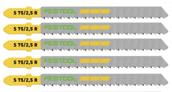 Festool 204259 Pack Of 5 Jigsaw Blades S75/2,5 R/5