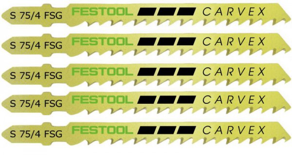 Festool 204316 Pack Of 5 Jigsaw Blades S75/4 FSG/5
