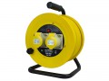 Faithfull Power Plus Cable Reel Open Frame 50m 16amp 110 Volt £112.99 The Faithfull Range Of Open Drum Cable Reels Come In A Choice Of 25m Or 50m Cable Lengths (1.5mm Diameter Cable) Plus A 25m Heavy-duty (2.5mm Diameter Cable) Version For Larger Site Applications - All