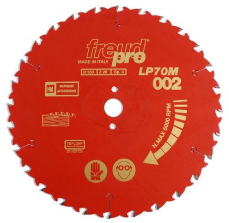 Freud LP70M002 Pro TCT Circular Saw Blade 350mm X 30mm X 28T