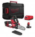 Milwaukee M12FHS-602X 12V M12 Fuel Hatchet Pruning Saw With 2 x 6.0Ah Batteries, Charger & Case £289.95