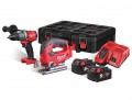 Milwaukee M18 FPP2K2 Fuel 2pc Powerpack was £579.00 £479.00 Milwaukee M18 Fpp2k2 Fuel 2pc Powerpack
Contents
M18 Fpd2 - M18 Fuel™ Percussion Drill
M18 Fjs - M18 Fuel™ Top Handle Jigsaw
2 . X 5.0ah Battery Packs
Charger
Packout Tool