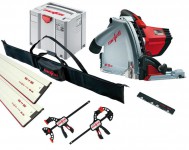 Mafell MT55CC 110v Plunge Saw with 2 x 1.6m Guide Rails  + Connector + 2 X  Clamps & Rail Bag £649.95