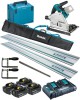 Makita DSP600ZJ LXT 2x18v (36V) BL Cordless Plunge Saw,MakPac Case - Plus 4 x 5.0Ah Batteries, Twin Charger & Rail Kit £789.95 Makita Dsp600zj 18v Lxt 2 X 18v (36v) Brushless Cordless Plunge Saw with Makpac Case - Plus 4 X 5.0ah Batteries, Twin Port Charger & Rail Kit
(shown With Optional Side Fence)
*****