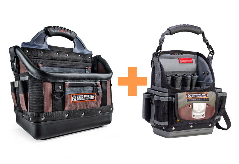 Veto Pro Pac OTLC Open Top Tool Bag + TP6B Compact Tool Pouch Worth £