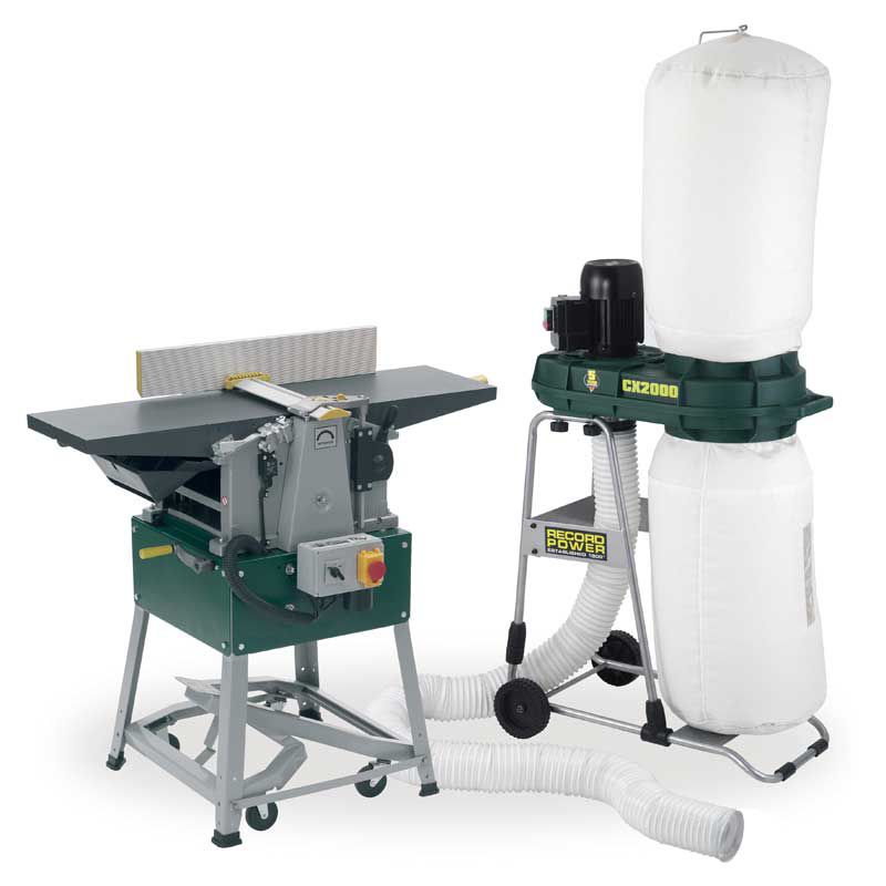 Record Power Pt260pk/a Planer Thicknesser With Cx2000 Compact Chip