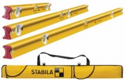 Stabila R-Type 300 Spirit Level Set, 3 Piece (61,122 & 183cm) & 6 Pocket Level Bag Free Worth �47.99 �199.95