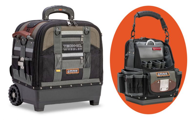 Veto Tech XL Wheeler Tool Bag With Wheels Panels F.O.C. SB LD Hybrid Pouch at D M Tools