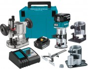 Makita DRT50ZJX3 18V LXT Brushless Cordless Compact Router Kit 2 x 5.0Ah Batteries & Charger �409.95