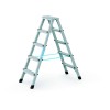 Zarges Anodised Double Sided Steps 2 x 5 Rungs £236.45 The Zarges Double-sided Stepladders Have Stiles With A Smooth Anodised Finish And 80mm Deep Treads To Allow Standing Without Fatigue. The Treads And Stiles Are Made From Extruded Aluminium Sections Fo
