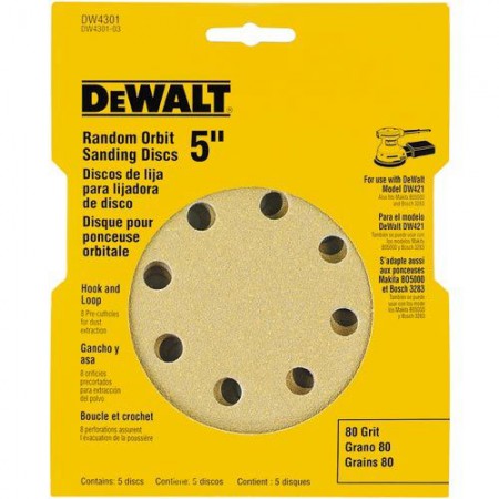 Dewalt DT3115 Pack Of 25 120grit 125mm Discs